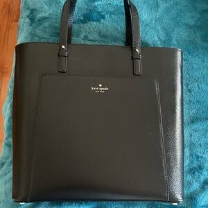 Kate spade black leather tote